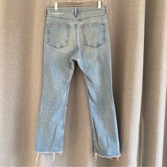 Everlane High Rise Kick Crop Light-wash Jeans size 30 - Picture 2 of 4